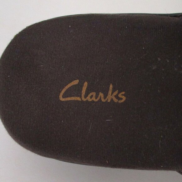 Clarks Womens Brown Leather Mule w/2.5" Block Heel - Size 9M - Picture 7 of 9